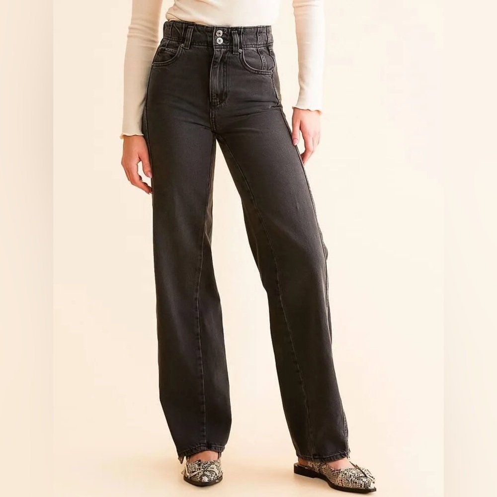 We The Free Charcoal Straight Leg Jeans